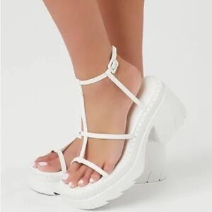 White Forever 21 heels